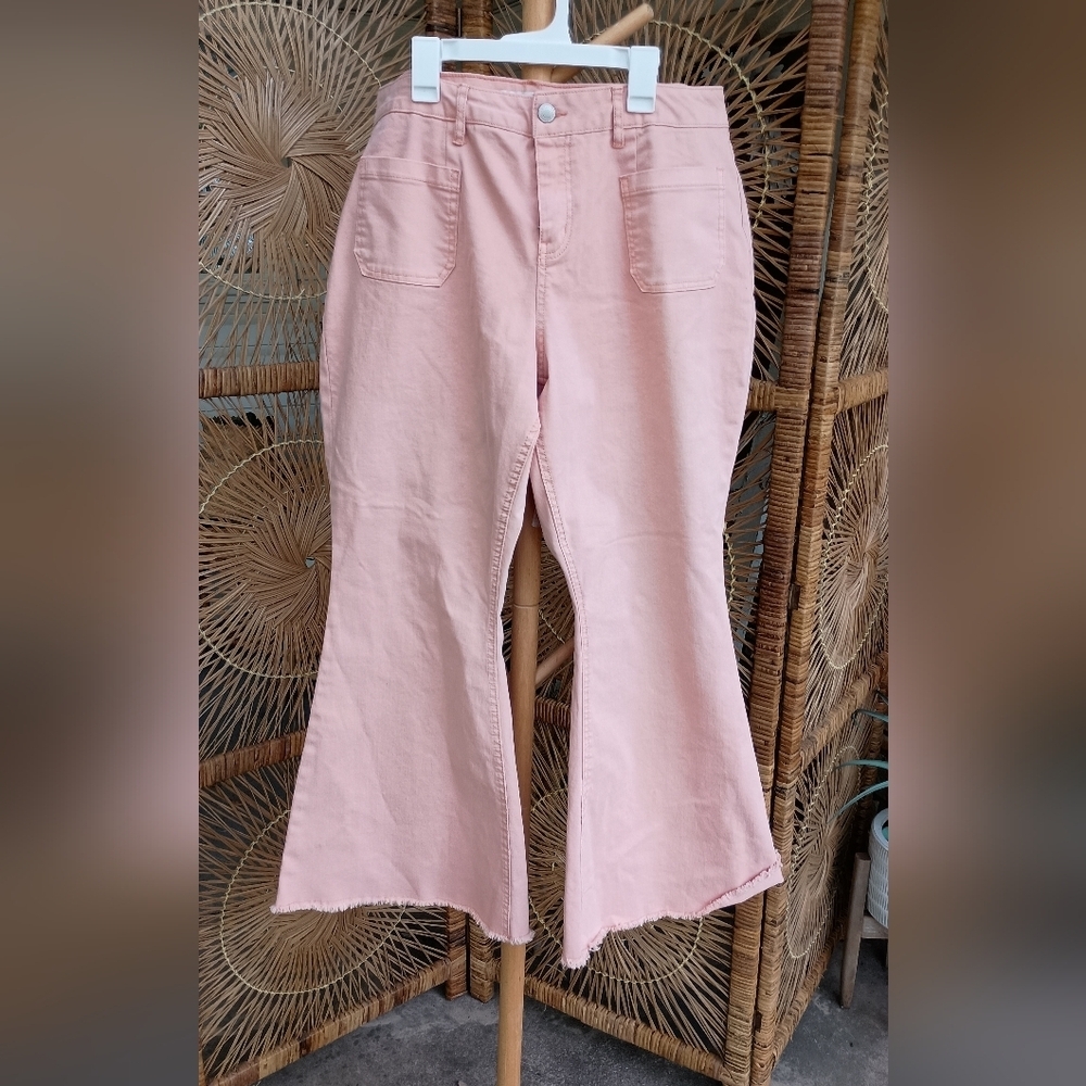 Est 1946 Denim Coral Flared Jeans_16WP